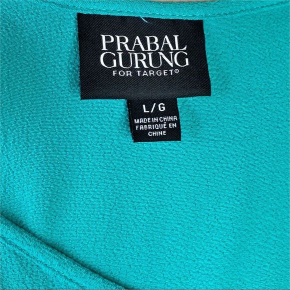 Prabal Gurung for Target Teal Pebble Racerback Tank Top - Size Large - Picture 5 of 6